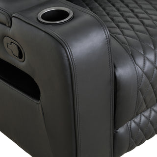 Colton Swivel Glider Recliner - Black