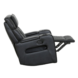 Colton Swivel Glider Recliner - Black