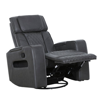 Colton Swivel Glider Recliner  - Charcoal