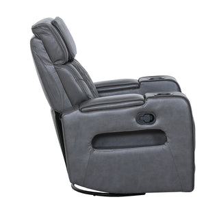 Colton Swivel Glider Recliner  - Charcoal