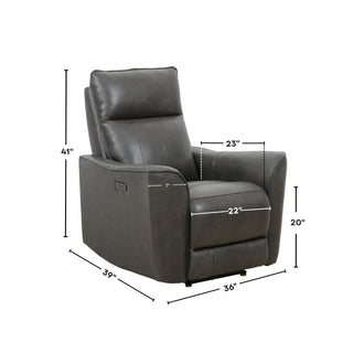 Conrad Power Recliner - Dark Grey