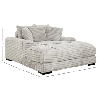 Cuddler Chaise - Grey