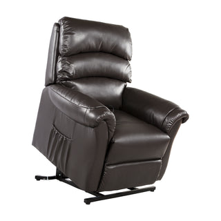 Fresna Power Lift Recliner - Dark Brown