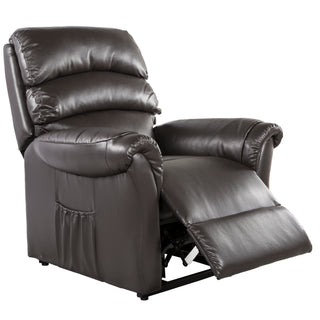 Fresna Power Lift Recliner - Dark Brown