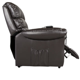 Fresna Power Lift Recliner - Dark Brown