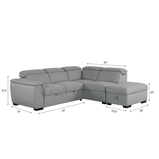 Gerardo Right Facing Sleeper Sectional