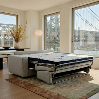 Stearns & Foster® Giotto Sofa Bed - Silver