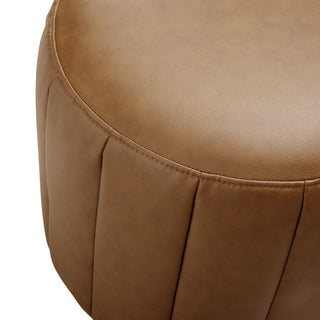Isla Round Ottoman - Caramel