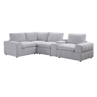 Canapé modulaire 5 pièces Momento avec console