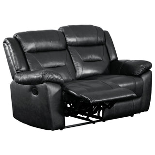 Montana Reclining Loveseat - Black