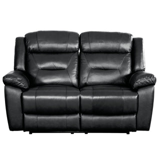 Montana Reclining Loveseat - Black