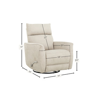 Owen Swivel Glider Recliner - Beige