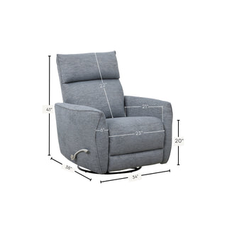 Owen Swivel Glider Recliner - Gray