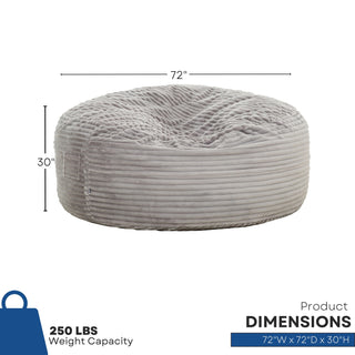 Sealy® Kade Bean Bag - Grey