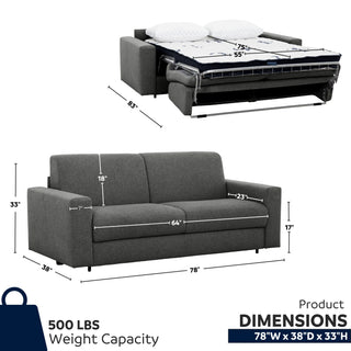 Canapé-lit Giotto de Stearns &amp; Foster® - Anthracite