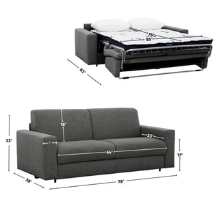 Stearns & Foster® Giotto Sofa Bed - Anthracite