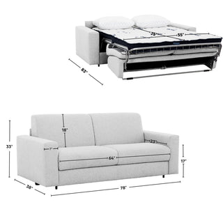 Canapé-lit Giotto de Stearns &amp; Foster® - Argent
