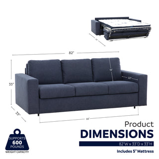 Canapé-lit Paolo de Stearns &amp; Foster® - Bleu foncé